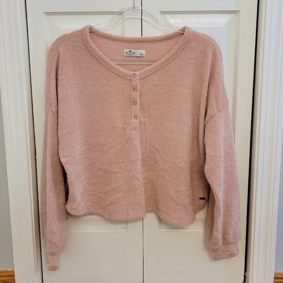Hollister Tops - Hollister Pink Henley, Ladies Size Large
